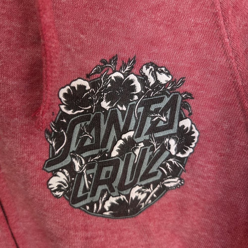 Santa Cruz Red Logo Zip-Up Hoodie - Picture 3 of 6